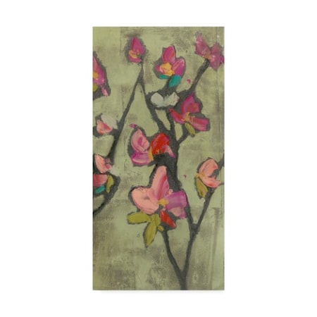 Jennifer Goldberger 'Impasto Flowers Iii' Canvas Art,10x19